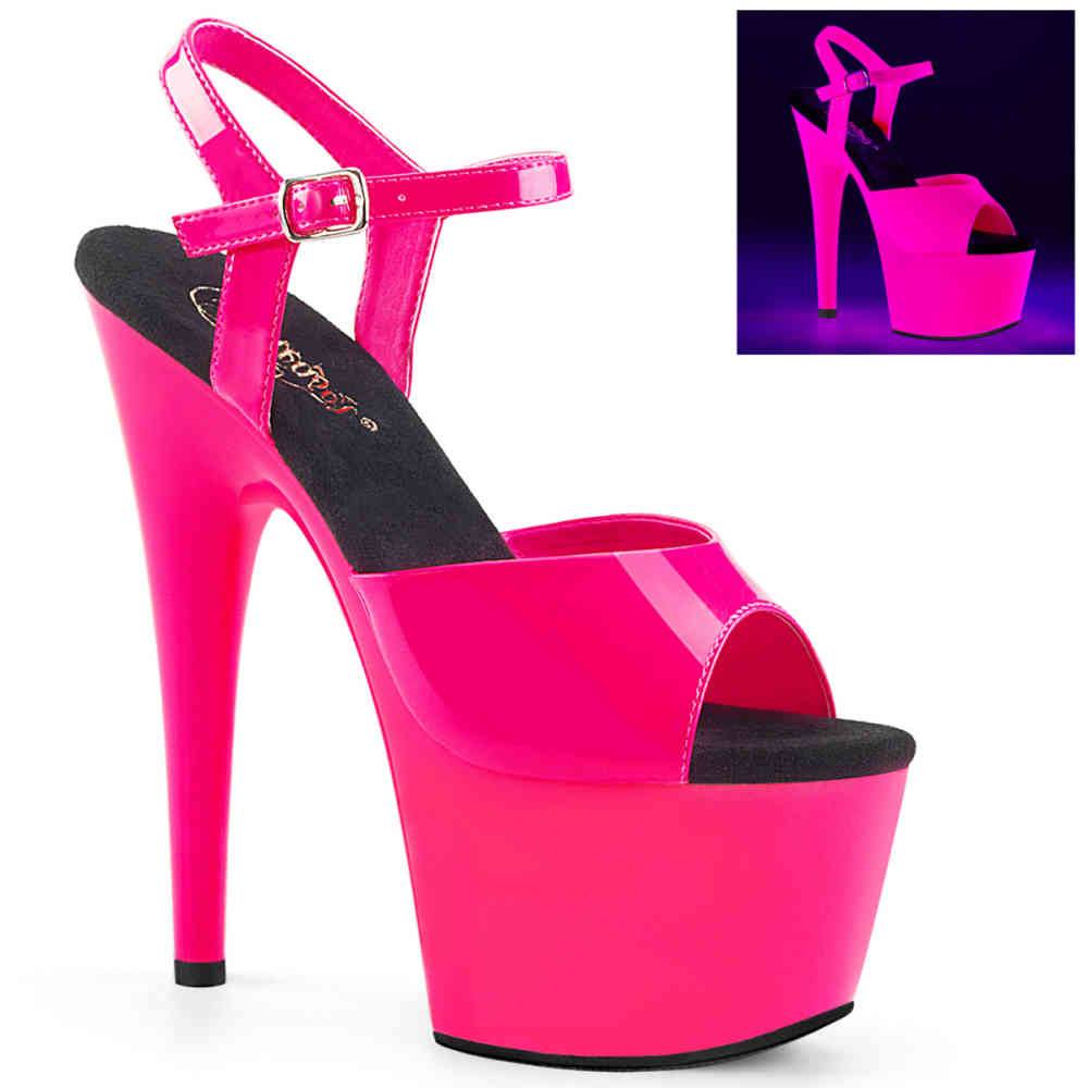 Pleaser - ADORE709UV Sandale à bride à la cheville, Pole dance chaussures - Chaussures de pole dance - Rose Product image
